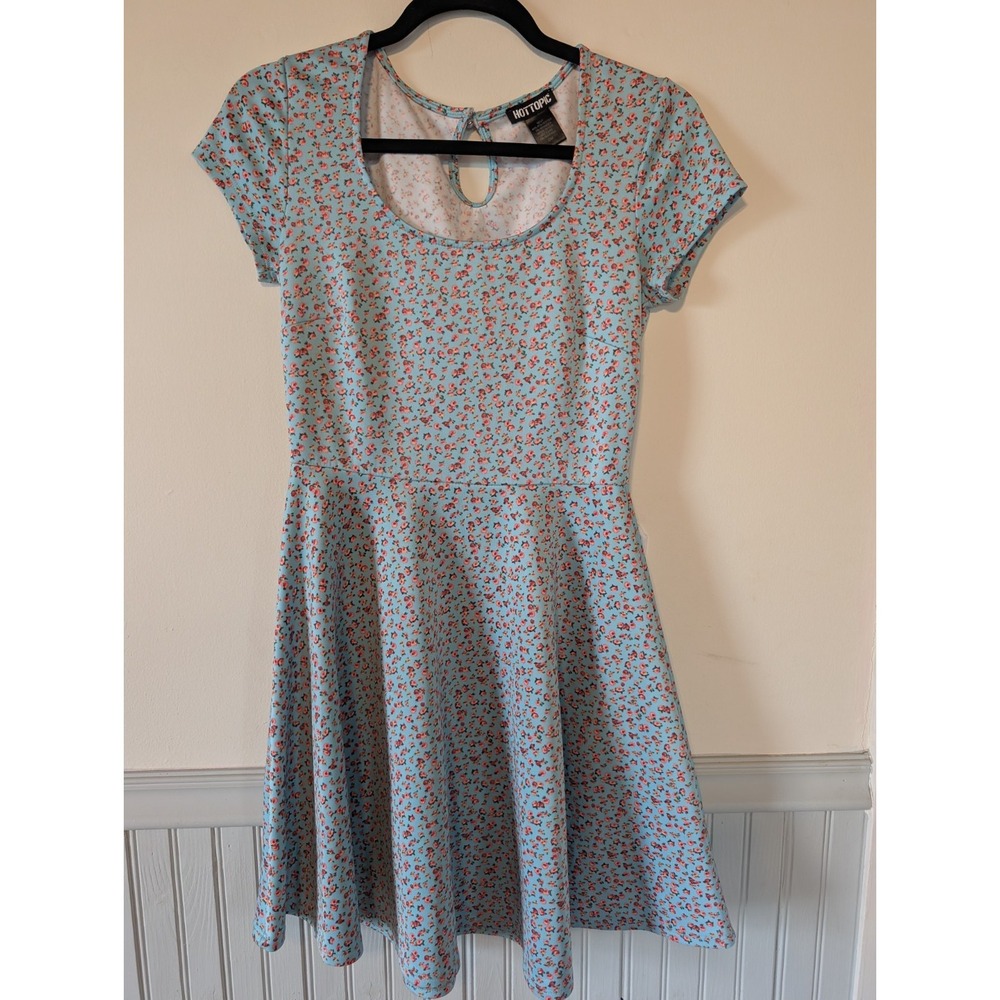 Hot Topic Ditsy Floral Skater Dress Small Cottagecore Coquette 90s Grunge Indie